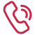 Phone handset icon with signal waves, indicating a call or phone contact.